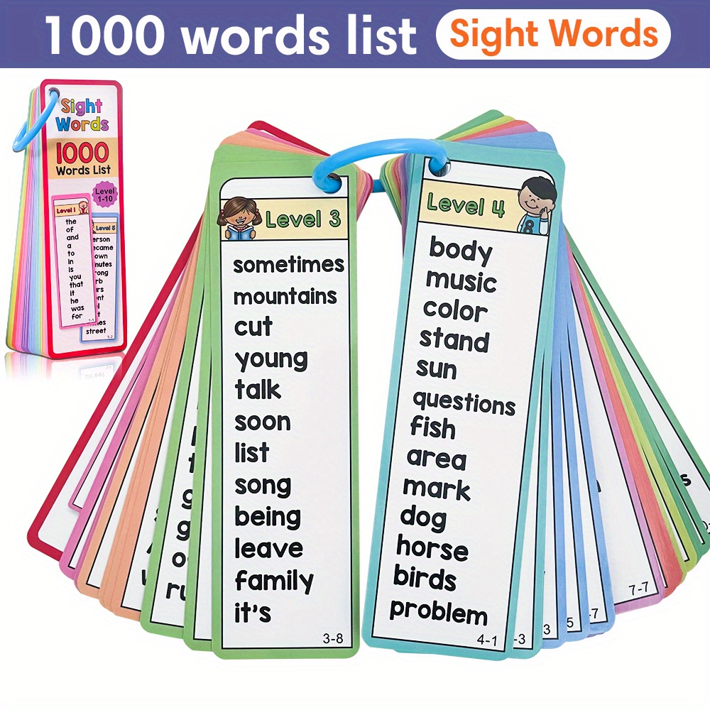 Kids Education Activities - 6-10세 어린이를 위한 1000개의 시력 단어